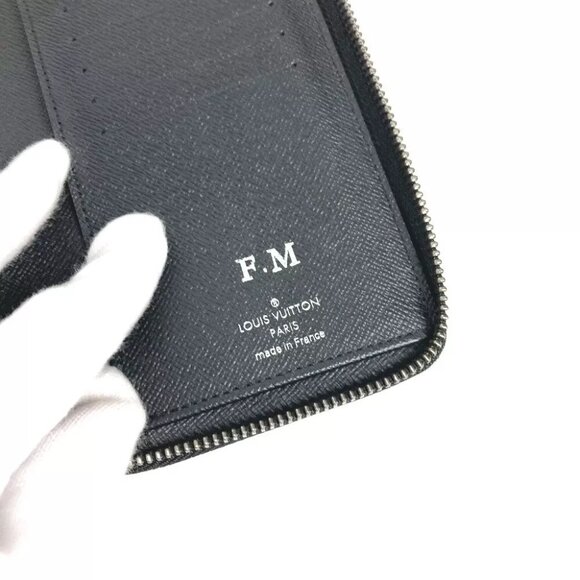 LOUIS VUITTON MonogramEclipse Zippy Wallet Vertical Zip Around Long Wallet - Picture 12 of 13